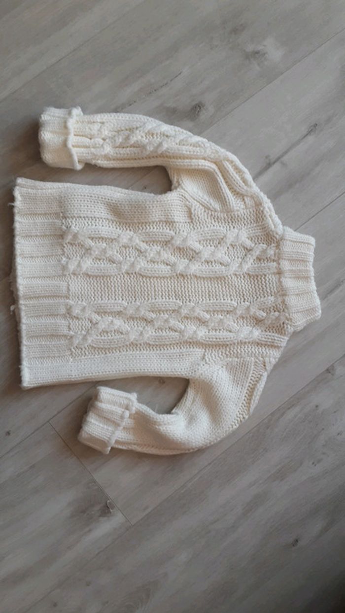 Gilet blanc cassé Kimbaloo 24 mois - photo numéro 3