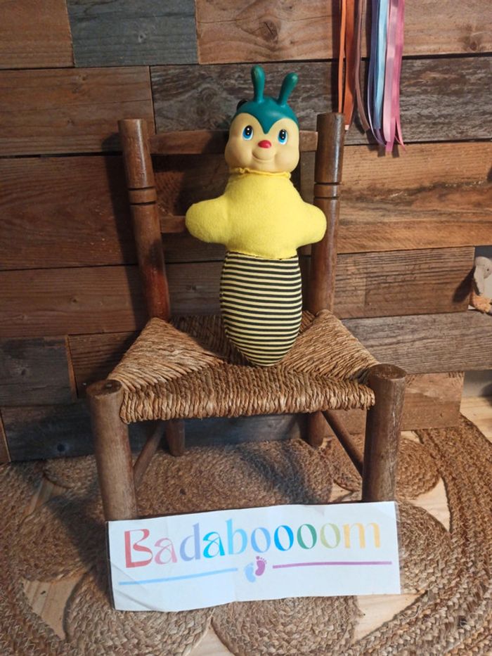 Peluche veilleuse luciole abeille vintage be