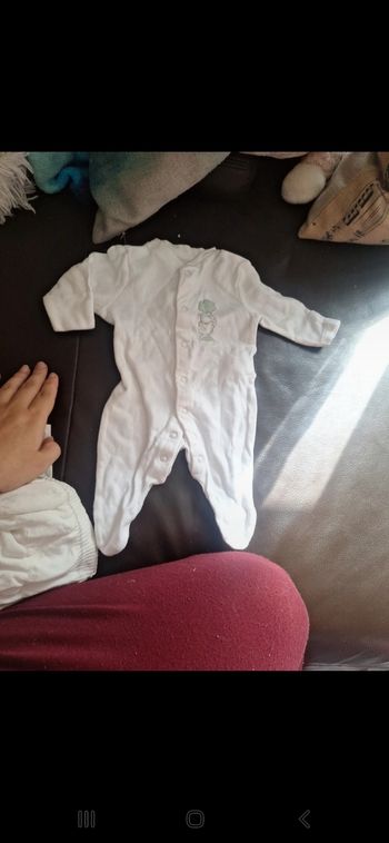 Pyjamas combinaison 1mois mouton tissus