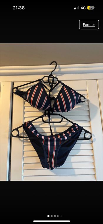 Maillot de bain rayé