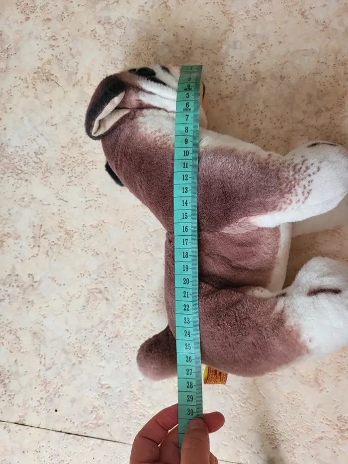 Peluche chien type Bouledogue - photo numéro 6