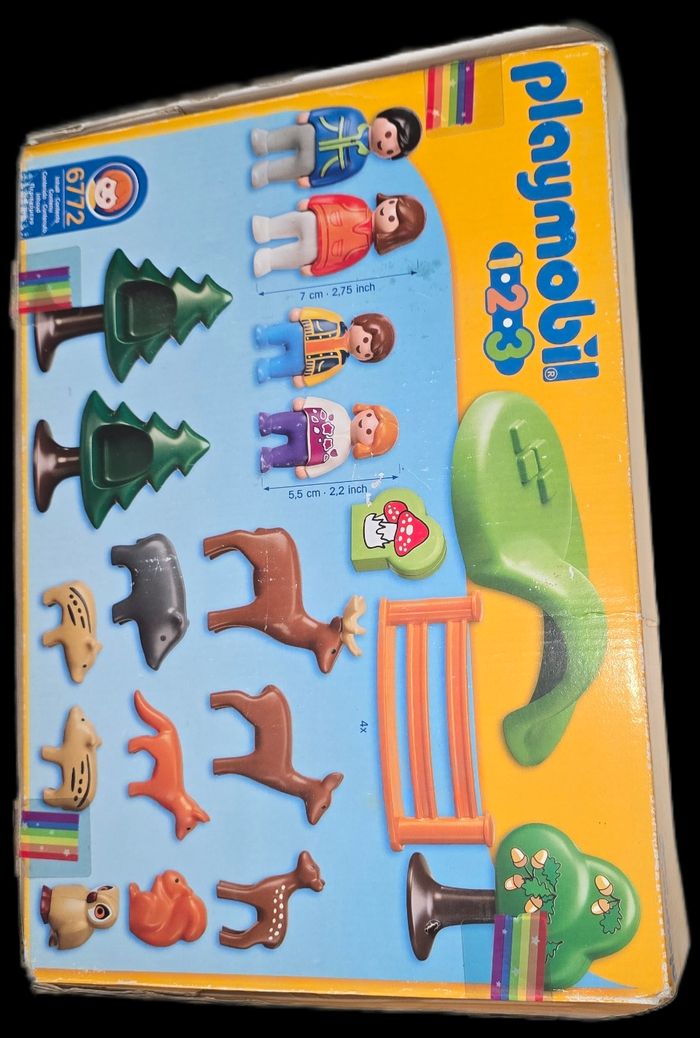123 playmobil les animeaux de la forêt 6772 complet avec boite - photo numéro 5