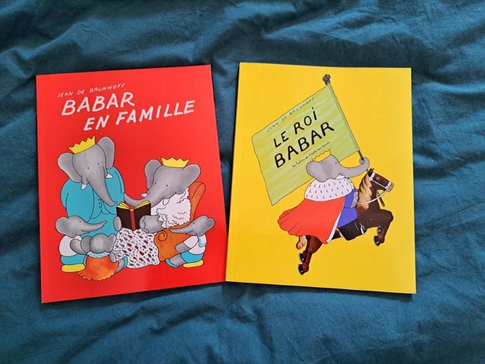 lot de 2 livres babar