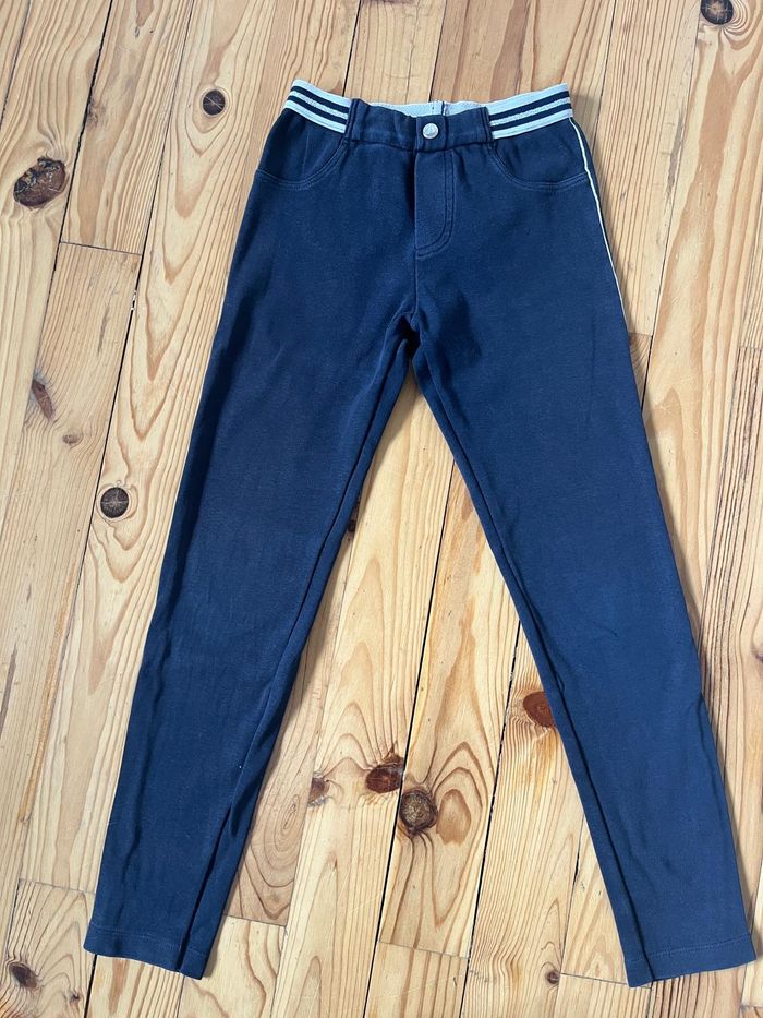 Leggings marine et gris Petit Bateau 8 ans - photo numéro 2