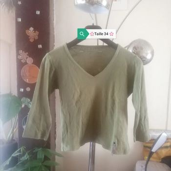 🌸Top vert pâle Taille 36 "La mode est à vous" 🌸