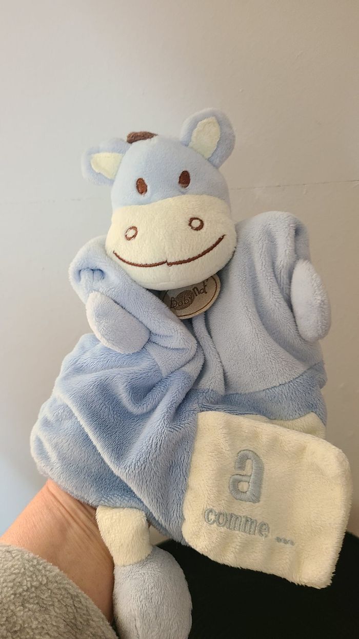 Doudou Ane Bleu Marionnette Babynat - photo numéro 2