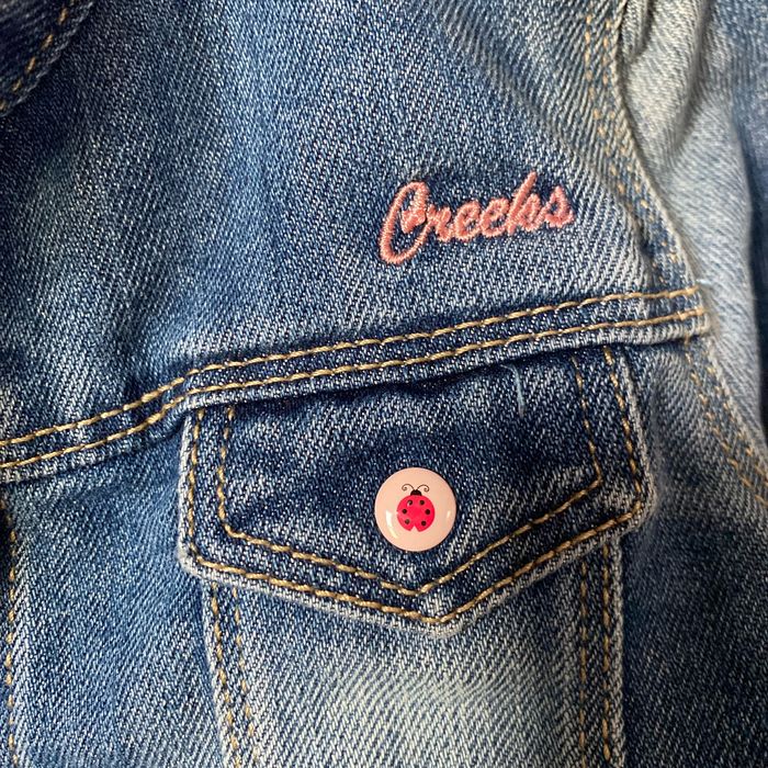 Veste en jeans coccinelles 18 mois Creeks - photo numéro 2