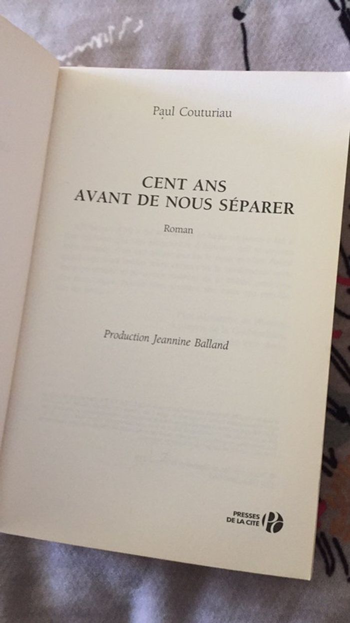 Cent ans avant de nous séparer Paul Couturiau - photo numéro 3