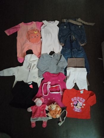 vêtements hiver 1 mois fille