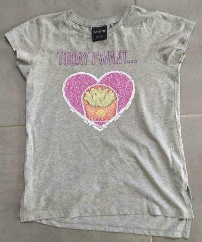 Tee-shirt émoticônes donuts - frites 10 ans