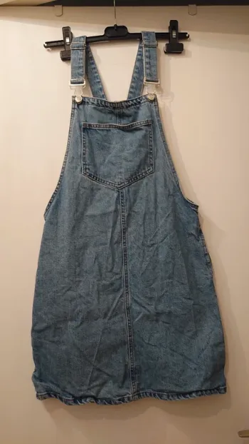 Robe salopette jean bleu