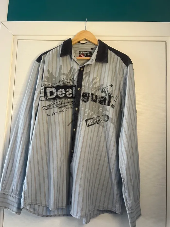 🔹 Chemise Bleue – Desigual 🔹