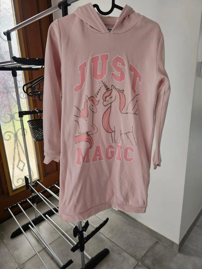Pull long / robe ill Sweat à capuche long fille 12 ans licorne - photo numéro 7