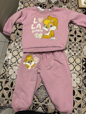 Survêtement bunny rose