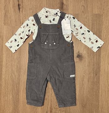 Ensemble bodies + salopette Sergent major neuf