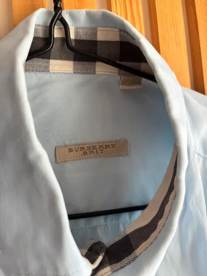 Chemise Burberry bleu ciel - photo numéro 3