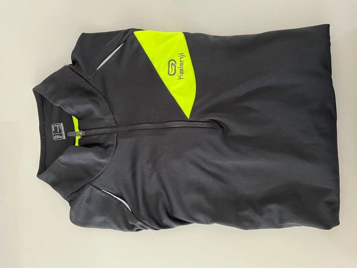 Tee shirt avec zip manches longues