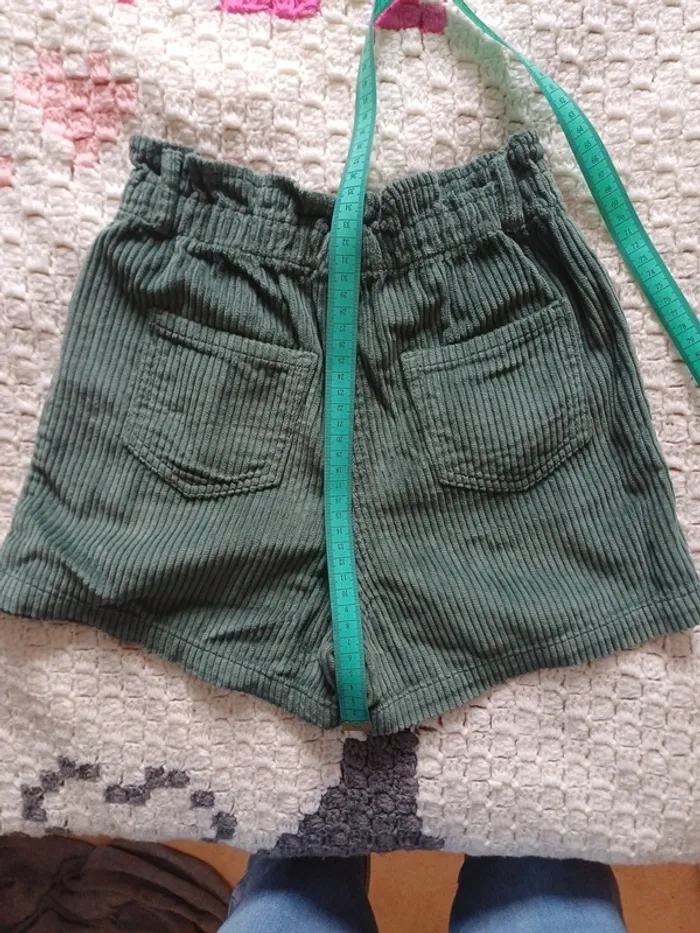 Short en velours taille élastique - photo numéro 5
