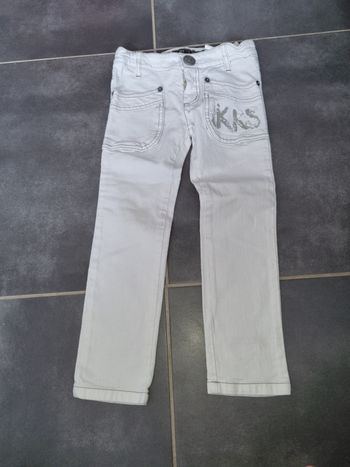 Jean slim  blanc IKKS 4 ans