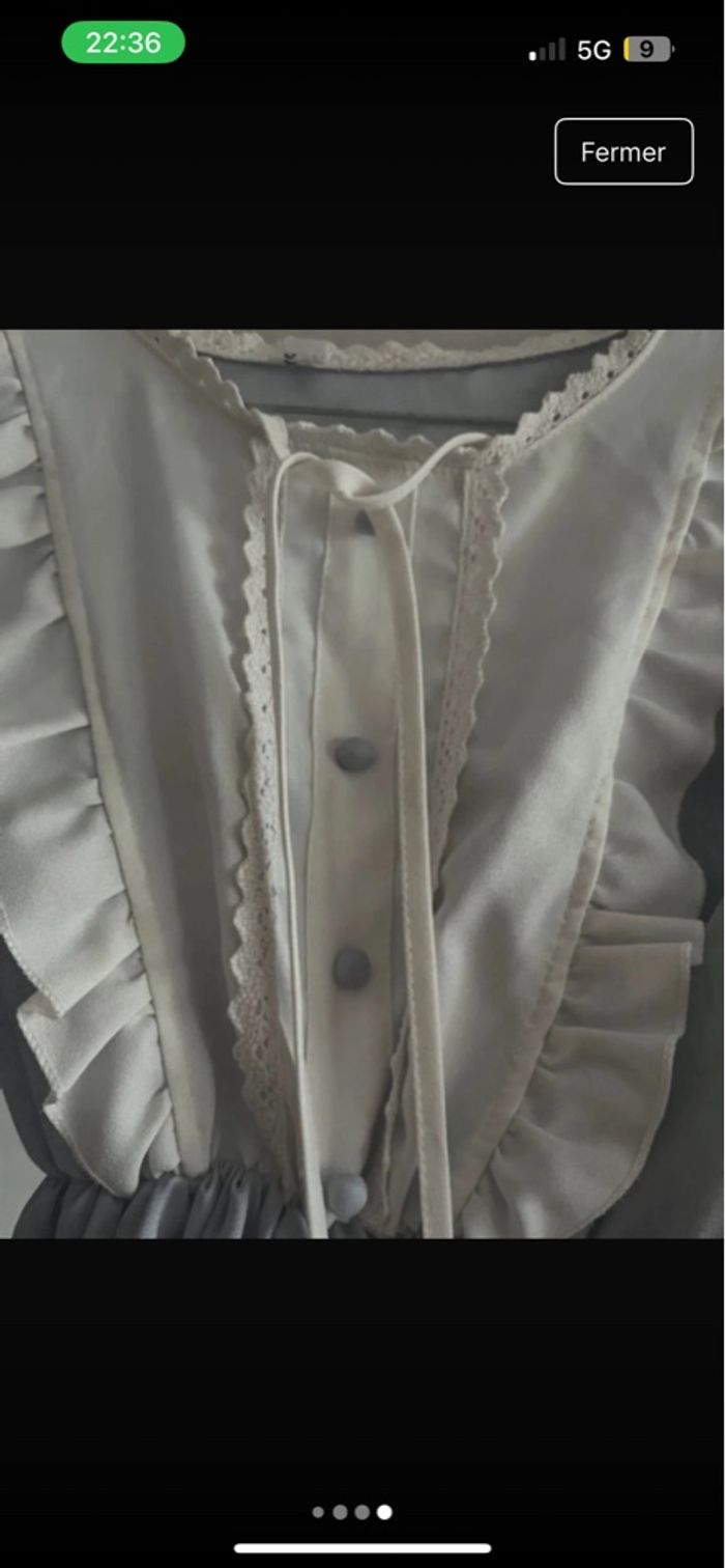 Robe Lolita violette bleutée