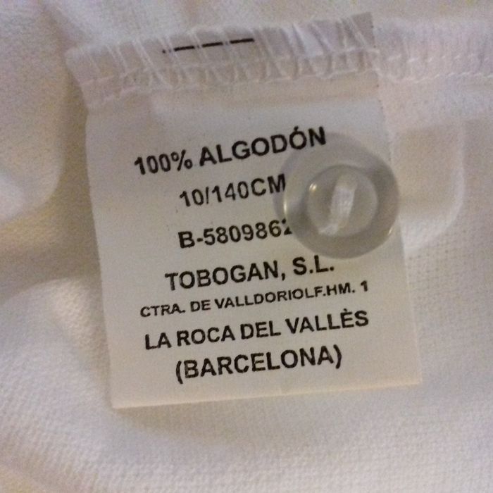 Polo blanc manches longues - Canamas pour Tobogan - T.10ans - Neuf - photo numéro 8