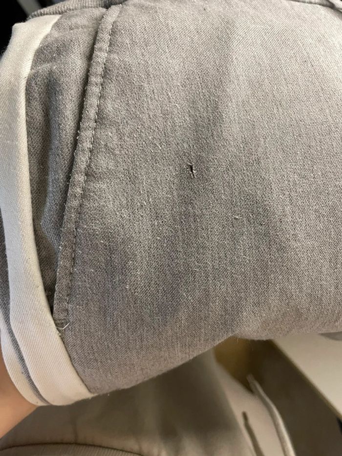 Pantalon droit gris et blanc pour homme Zara taille S - photo numéro 3