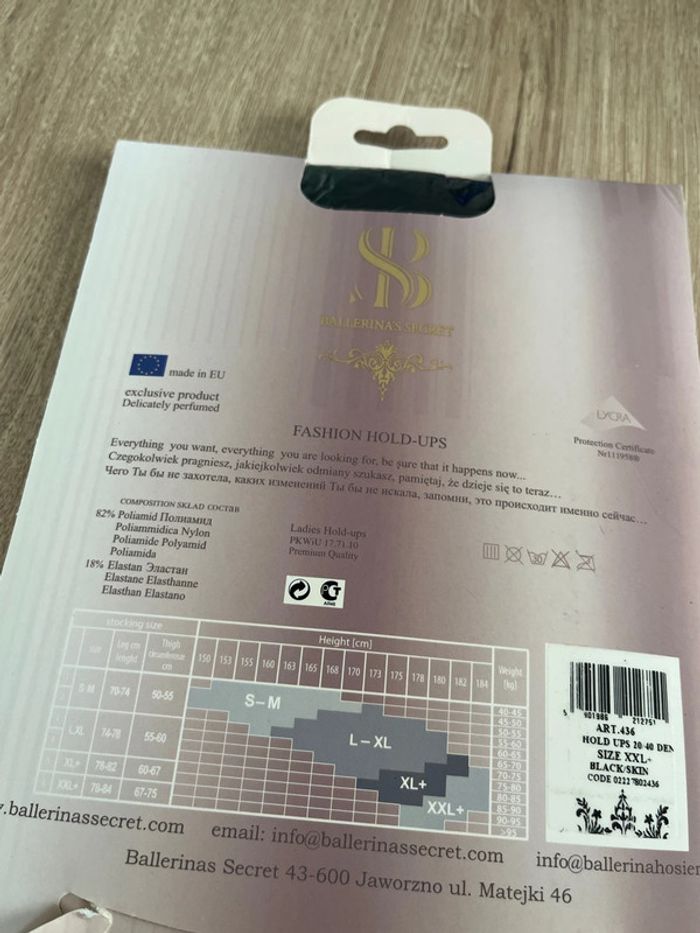 Collant sexy Ballerina’s secret taille XXL noir neuf - photo numéro 5