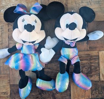 Lot grande peluche 50cm Mickey et Minnie