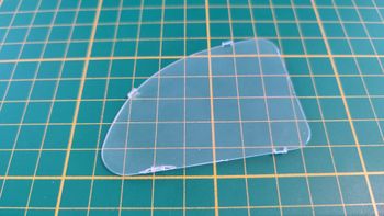 Vitre de la portière AR gauche 77-1 numéro 77 n°77 pièce détachée Citroën 2CV 2 CV Charleston 1/8 1: