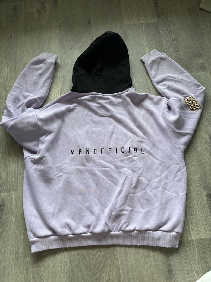 Hoodie BoohooMAN – Violet & noir - photo numéro 3