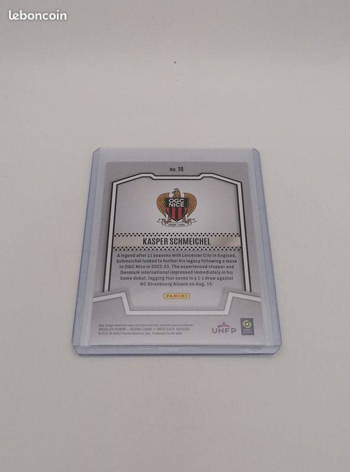 Carte Panini score Ligue 1 2022-23 Score Team Kasper Schmeichel n°19. - photo numéro 3