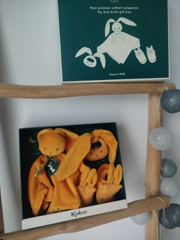 coffret lapin kaloo ocre neuf