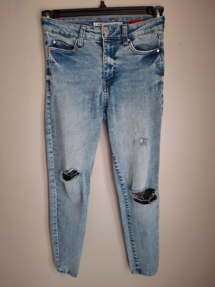 Jean celebrity Pink bleu 36