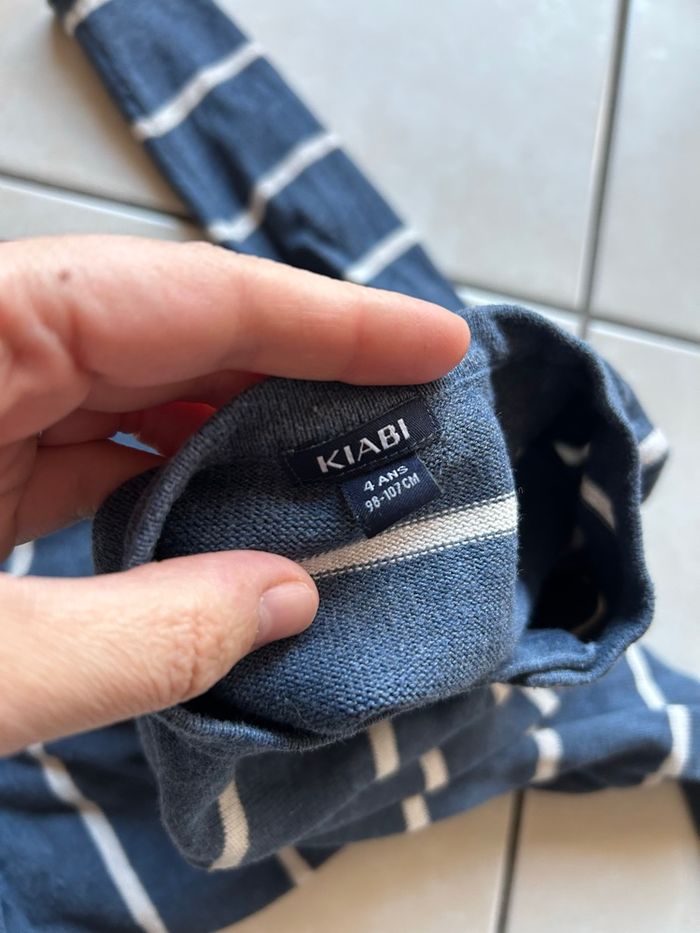 Lot 2 pulls coton 4 ans Kiabi - photo numéro 6