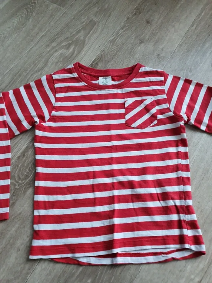 Tee-shirt à rayures taille 6 ans - photo numéro 4