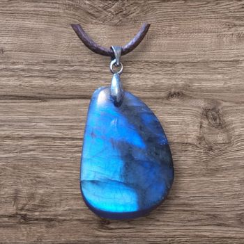 Pendentif labradorite forme goute