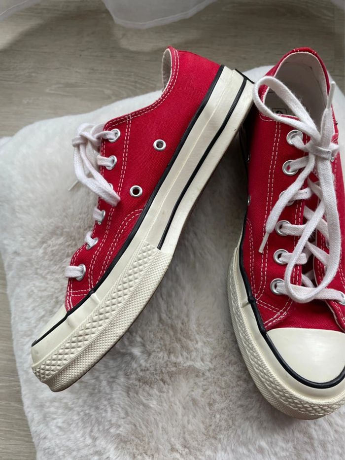 #Converse rouge 🍀 - photo numéro 6