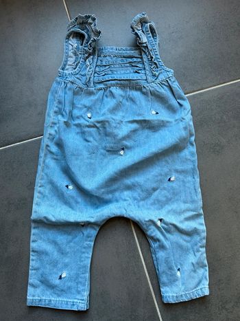 Salopette combinaison en jeans fleuri kiabi bébé fille