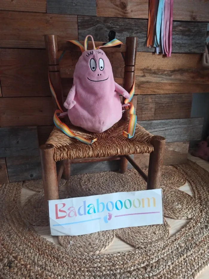 Peluche sac a dos Barbapapa tbe