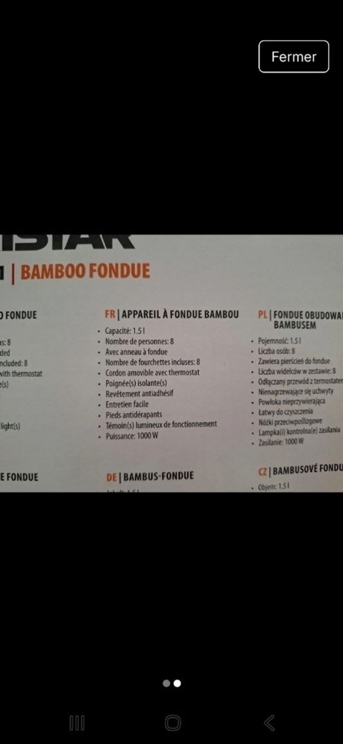 Appareil a fondue - photo numéro 2