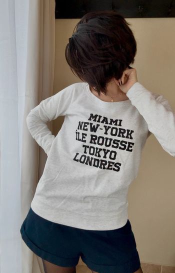 Sweat-shirt Anouk Ninon gris clair taille S parfait état
