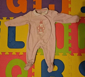 Pyjama 1 pièce animaux, obaïbi, taille 3 mois (59 cm)