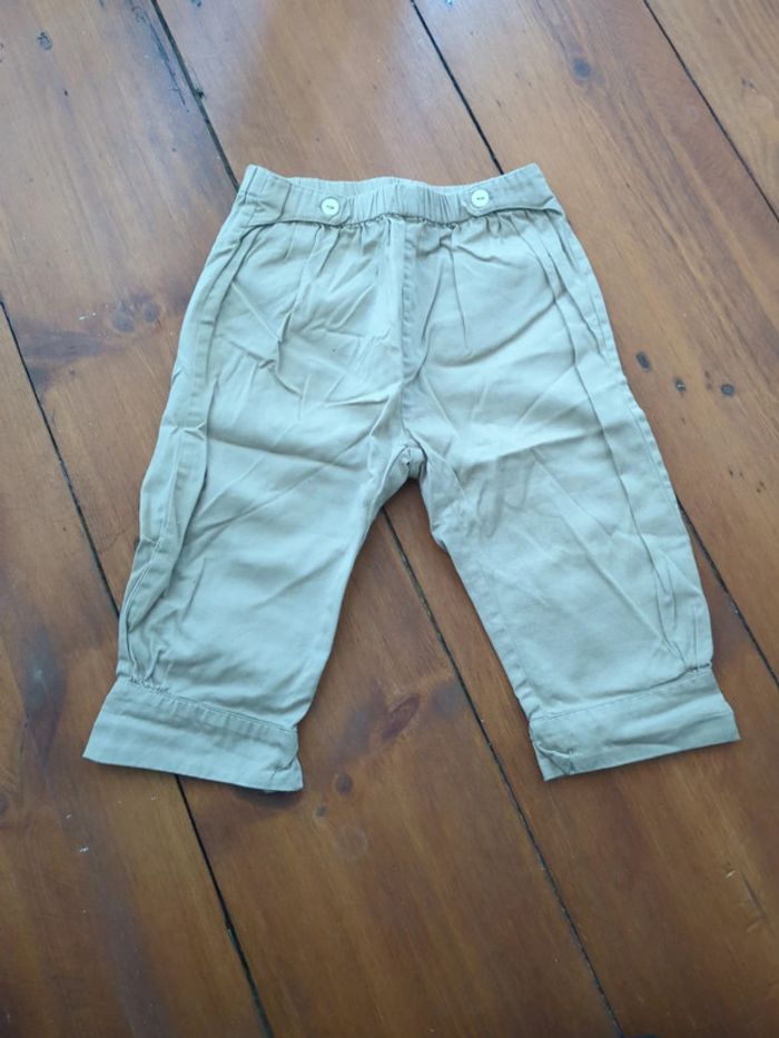 Pantalon beige dpam 12 mois fille mixte neuf