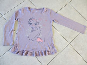 T-shirt mauve manches longues fille Gémo - 8 ans