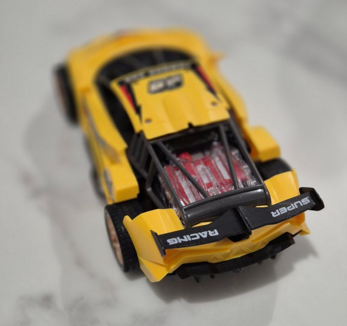 Voiture de course à friction jaune jouet enfant - photo numéro 3