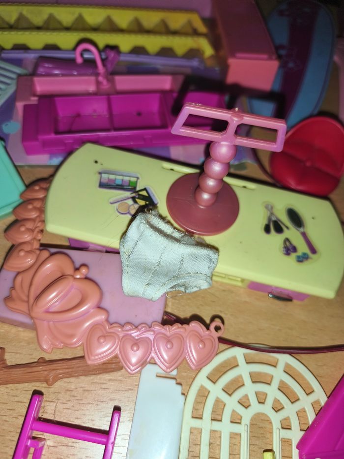 Lot Barbie meubles accessoires vintage pièces détachées machine à coudre mattel vintage - photo numéro 7