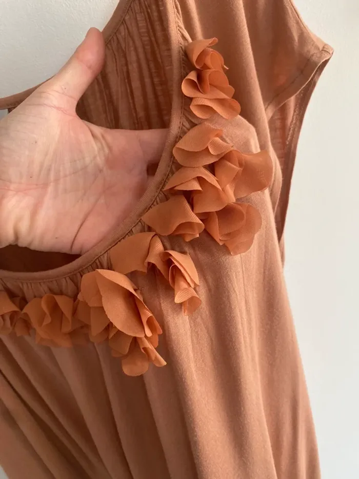 Top sans manche H&M Terracotta - photo numéro 3