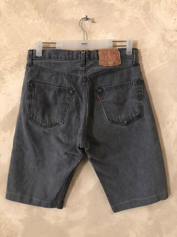 Short bermuda en jean gris Lévis 501 vintage W33