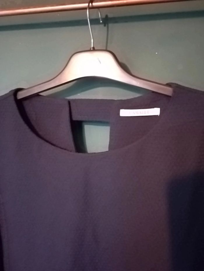 Robe midi maille fine marine - photo numéro 4