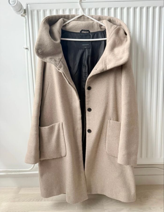 Manteau mi long beige - photo numéro 2